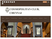 Tablet Screenshot of cosmoclubchennai.com